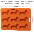 Ice Cube Tray for Dachshund Dog Shaped Silicone Ice Tray with BPA Free